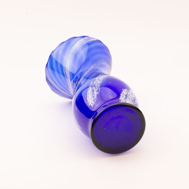 Blue vase in blown Murano glass