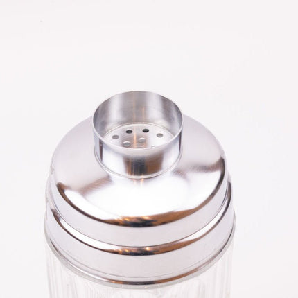 Shaker à cocktail en verre taillé