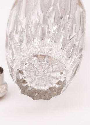 Shaker à cocktail en verre taillé