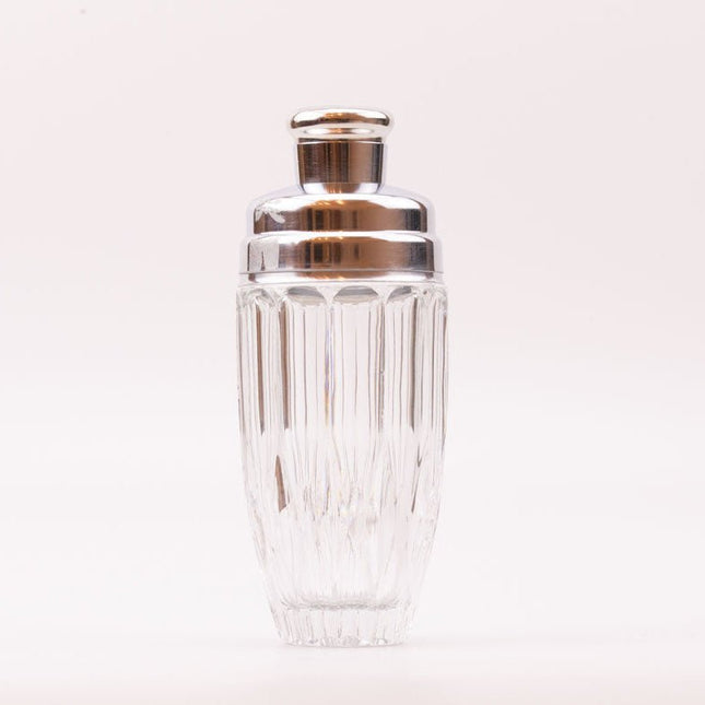 Shaker à cocktail en verre taillé