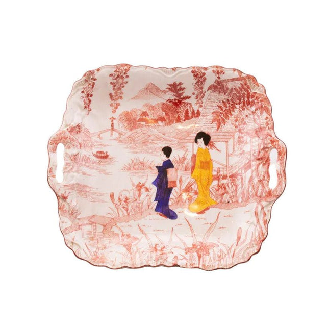 Plateau de service en porcelaine Victoria Tchécoslovaquie