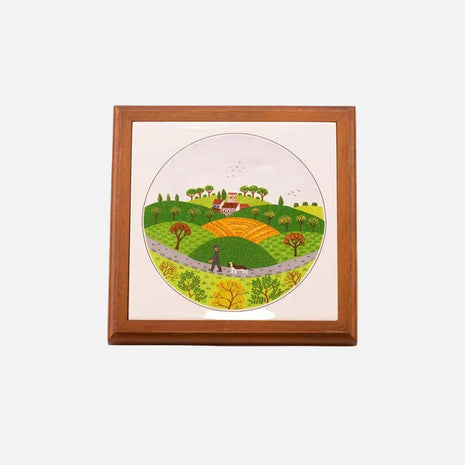 Sous-plat vintage décor campagne nature