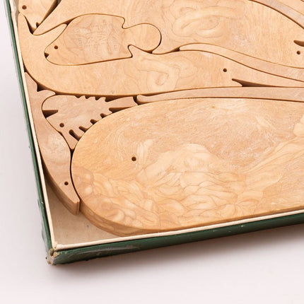Puzzle en Bois 16 Pesci Enzo Mari pour Danese Milano | Icône du Design
