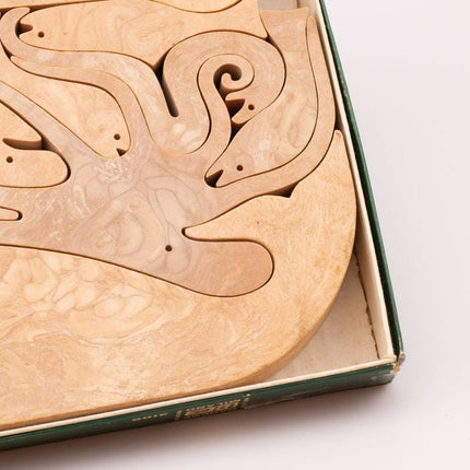 Puzzle en Bois 16 Pesci Enzo Mari pour Danese Milano | Icône du Design