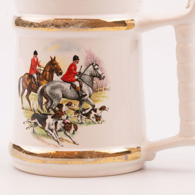 Mug Blanc Prince William Vintage - Porcelaine Anglaise & Bordure Or