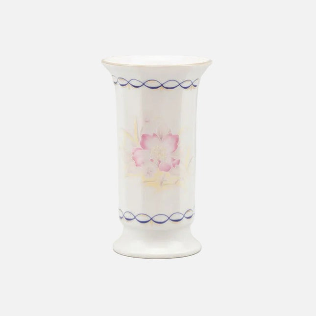 Vase fleuri vintage en porcelaine de Limoges