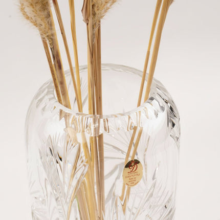 Vase en Cristal Taillé Main Dresden Crystal | Hauteur 30 cm