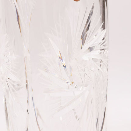 Vase en Cristal Taillé Main Dresden Crystal | Hauteur 30 cm