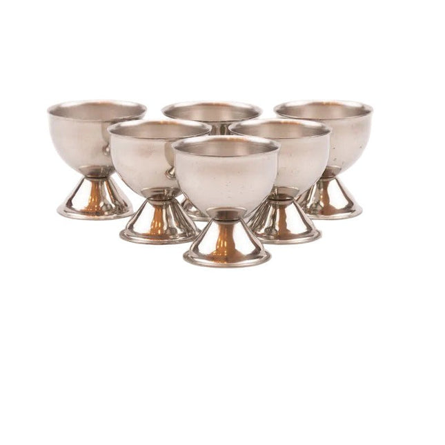 Lot de 6 Coquetiers en Acier Inoxydable Eternum-Inox Vintage