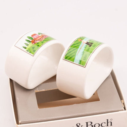 2 Ronds de Serviette Villeroy & Boch Vintage avec Boîte