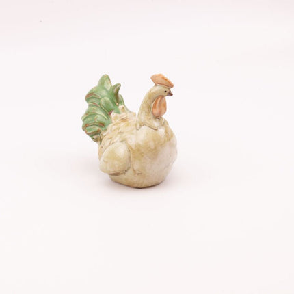 Statuette Coq en Porcelaine Vintage | Déco Campagne Chic