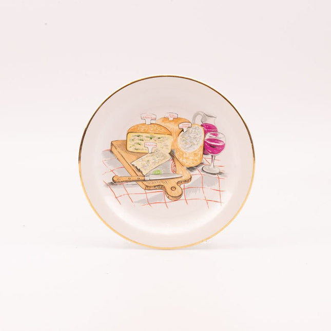 Lot de 5 Assiettes à Fromage Porcelaine Revol France | Vintage & Qualité