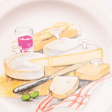 Lot de 5 Assiettes à Fromage Porcelaine Revol France | Vintage & Qualité