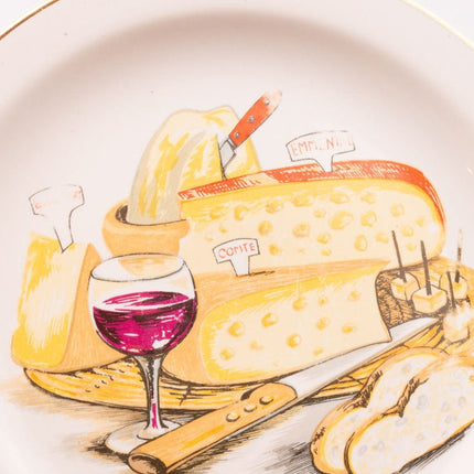 Lot de 5 Assiettes à Fromage Porcelaine Revol France | Vintage & Qualité