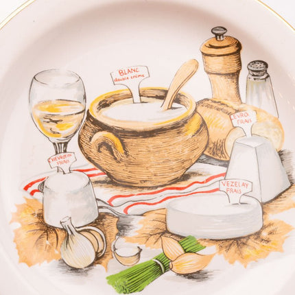 Lot de 5 Assiettes à Fromage Porcelaine Revol France | Vintage & Qualité
