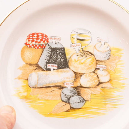 Lot de 5 Assiettes à Fromage Porcelaine Revol France | Vintage & Qualité