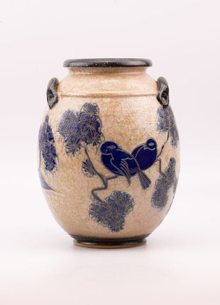 Large stoneware vase by Jules Guérin