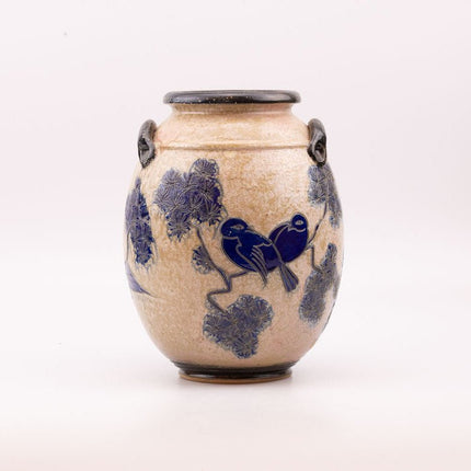 Grand Vase en Grès Jules Guérin | Pièce d'Exception Art Déco