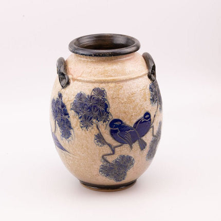 Grand Vase en Grès Jules Guérin | Pièce d'Exception Art Déco