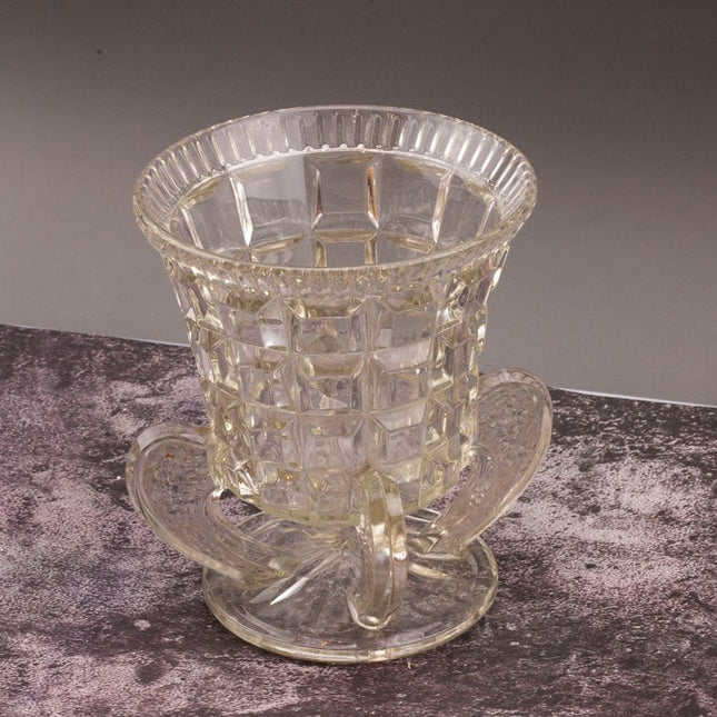 Vase Art Déco Libochovice en Verre Pressé | Sklo Union Tchécoslovaquie