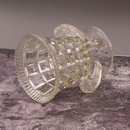 Vase Art Déco Libochovice en Verre Pressé | Sklo Union Tchécoslovaquie