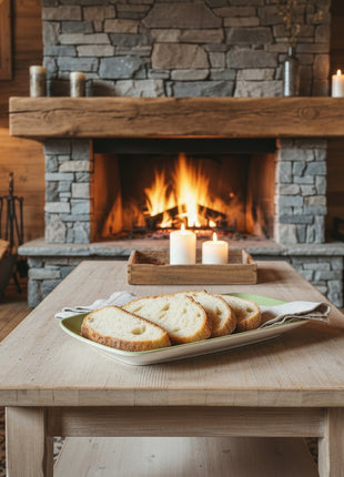 Plat de service vintage porcelaine Toscana