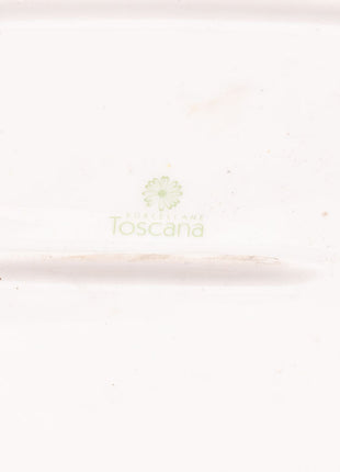 Plat de service vintage porcelaine Toscana