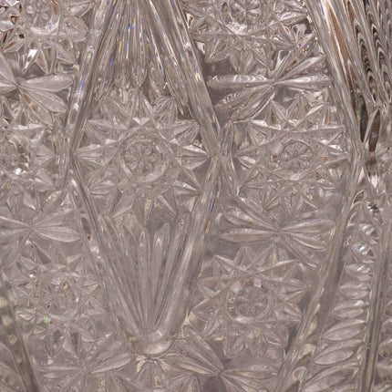 Grand Vase en Verre Pressé 32cm Style Bohème | Vase Transparent Chic