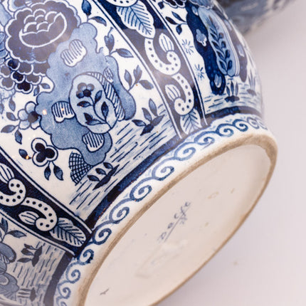 Titre : Paire de Grands Vases Trompette Delft Royal 33cm | Signés Peints Main
