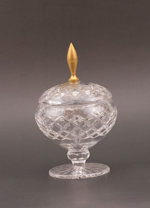 Bonbonnière en cristal taillé