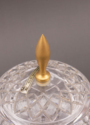 Bonbonnière en cristal taillé