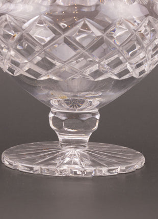 Bonbonnière en cristal taillé