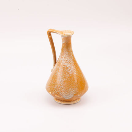 Vase soliflore en céramique beige à anse Fournier-Demars France