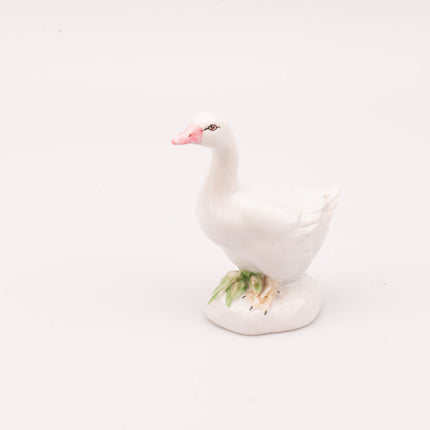 Figurine d'oie en porcelaine blanche Tito Espagne