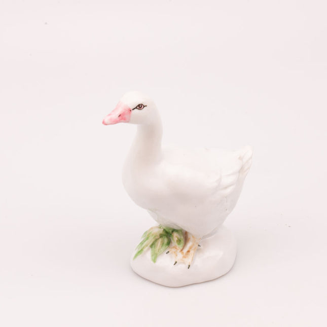 Figurine d'oie en porcelaine blanche Tito Espagne