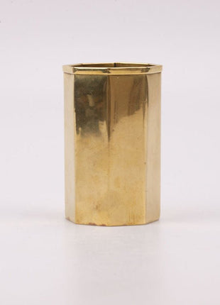 Ancien porte-crayon octogonal en laiton