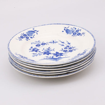 6 assiettes anciennes Grand bouquet de Boch