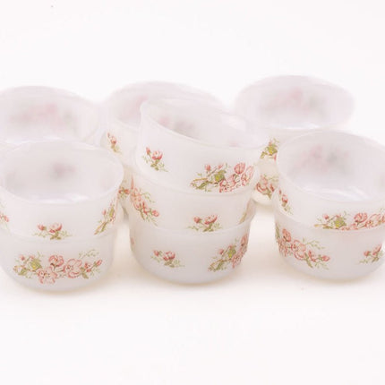 Florentijnse opalen ramekin met bloemenmotief van Arcopal