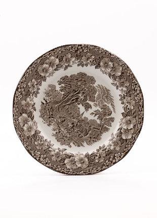 4 très grandes assiettes/plats anglais Woodland Enoch Wedgwood blanc