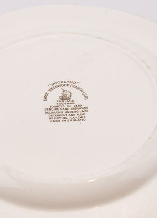 4 zeer grote Engelse borden/schalen Woodland Enoch Wedgwood