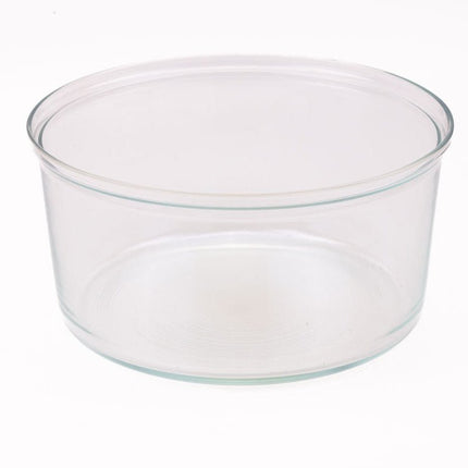 Plat à salade XXL en verre Arcuisine de 33 cm de diamètre transparent