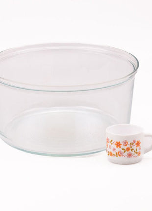 Plat à salade XXL en verre Arcuisine de 33 cm de diamètre