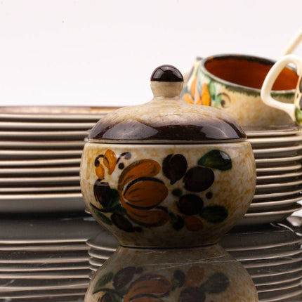 Complete koffieset voor 10 personen van Boch, Corfu-serie