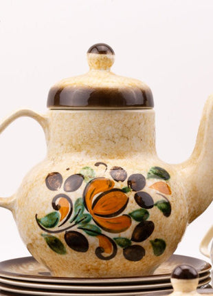 Complete koffieset voor 10 personen van Boch, Corfu-serie