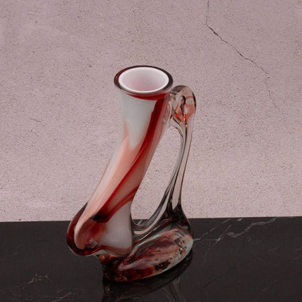Murano-stijl rode artistieke vaas