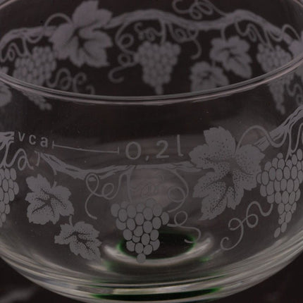 6 verres à vin d'Alsace 20cl style Roemer