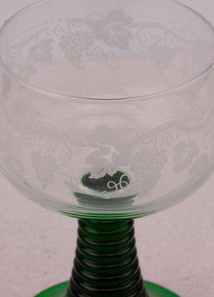 6 verres à vin d'Alsace 20cl style Roemer