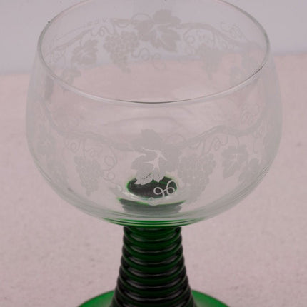 6 verres à vin d'Alsace 20cl style Roemer