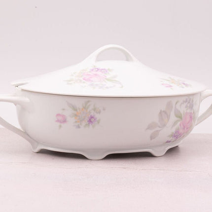 Grand plat/soupière avec couvercle en porcelaine Rosenthal blanc