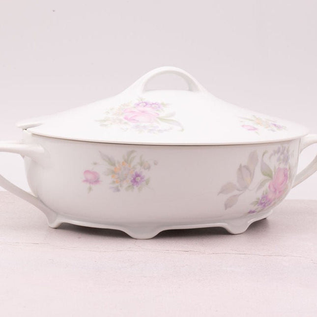 Grand plat/soupière avec couvercle en porcelaine Rosenthal blanc